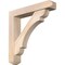 Ekena Millwork Olympic Craftsman Smooth Bracket w/ Offset Brace, Douglas Fir, 5 1/2"W x 28"D x 28"H BKT0604X28X28OLY04SDF - alternate 1
